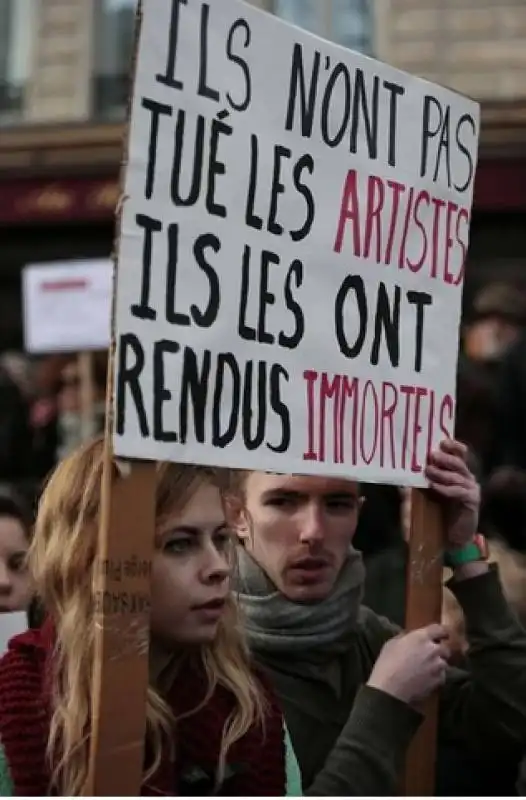 parigi   manifestazione per charlie hebdo e la liberta' di espressione  64