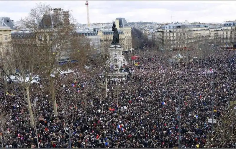 parigi   manifestazione per charlie hebdo e la liberta' di espressione  65