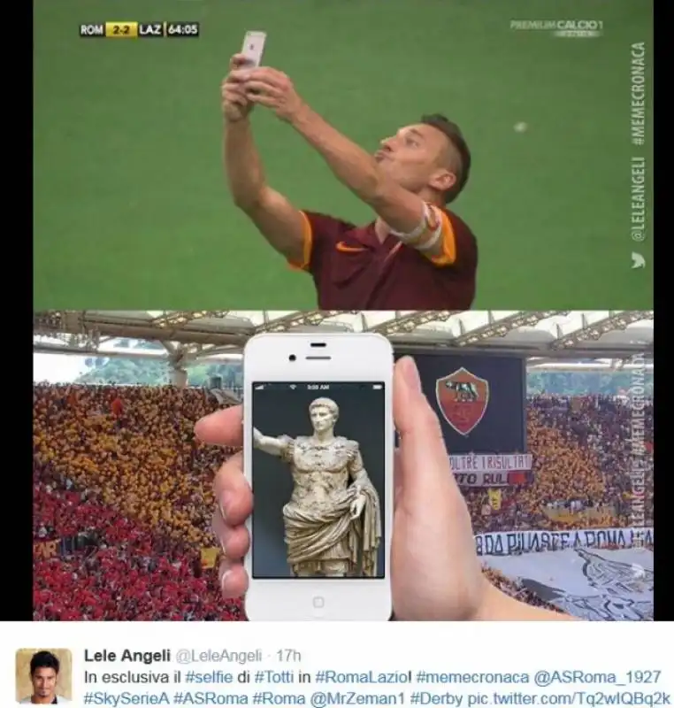 parodie totti selfie 15