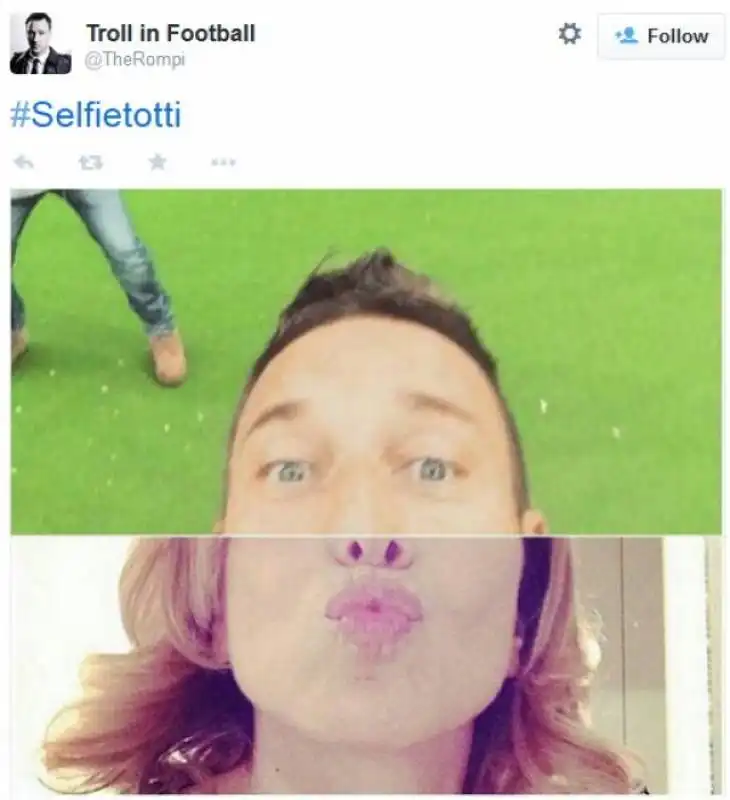 parodie totti selfie 26