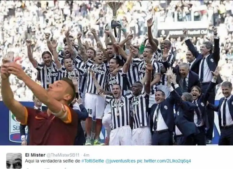 parodie totti selfie 42