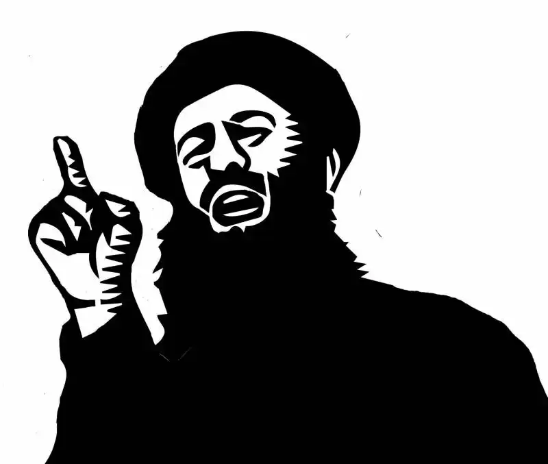 Stencil di tarek sul leader ISIS