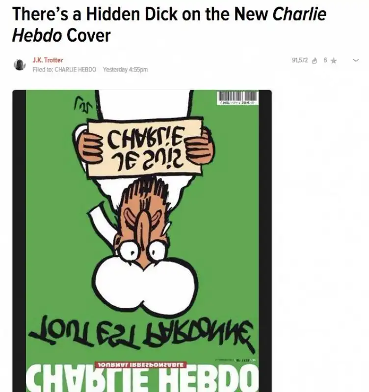 un fallo nascosto nella copertina di charlie hebdo