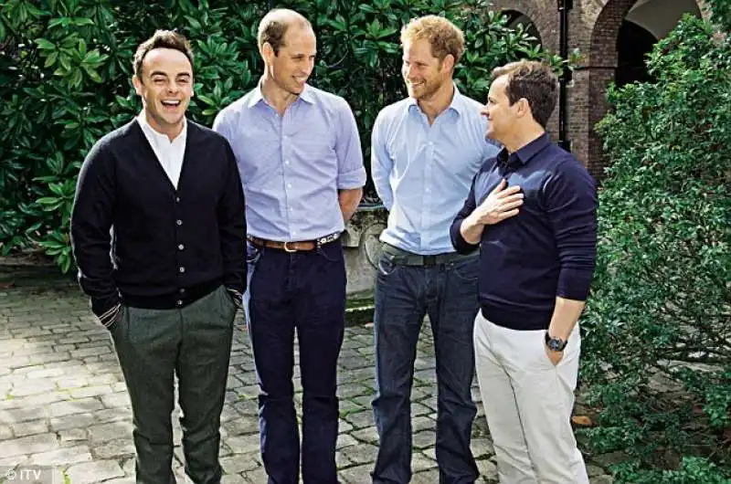 ant e dec con harry e william