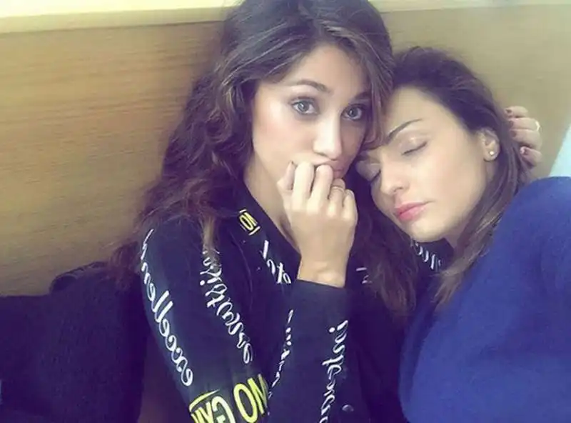 belen rodriguez e la sua assistente antonia achille 