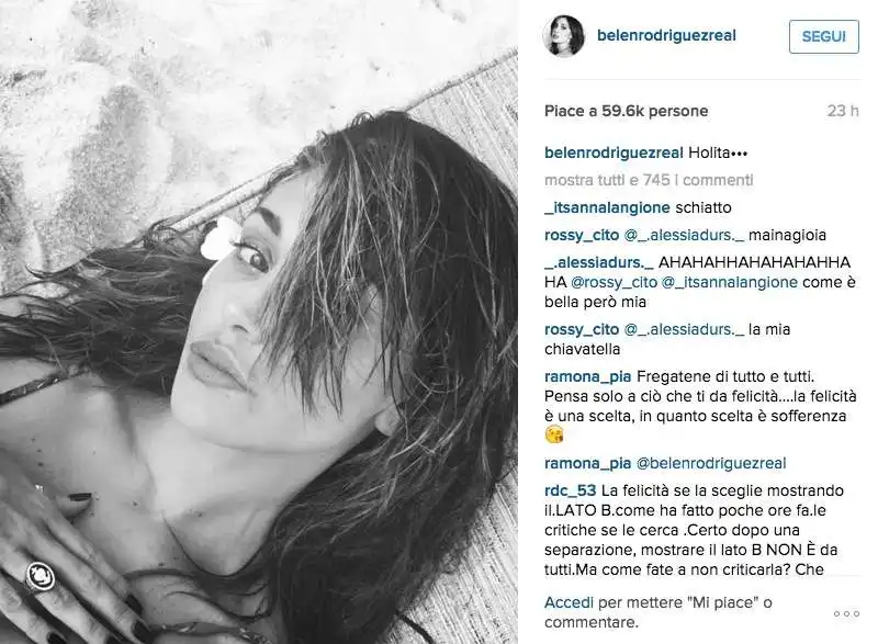 belen rodriguez in vacanza da sola col figlio su instagram   