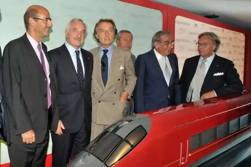 BOMBASSEI MONTEZEMOLO PUNZO DELLA VALLE PRESENTANO ITALO NTV