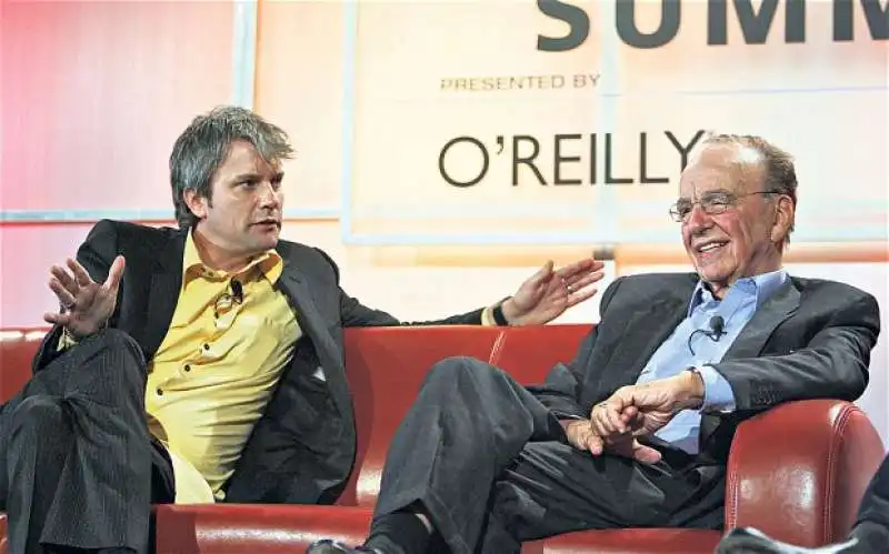 chris dewolfe cofondatore di myspace e rupert murdoch nel 2007