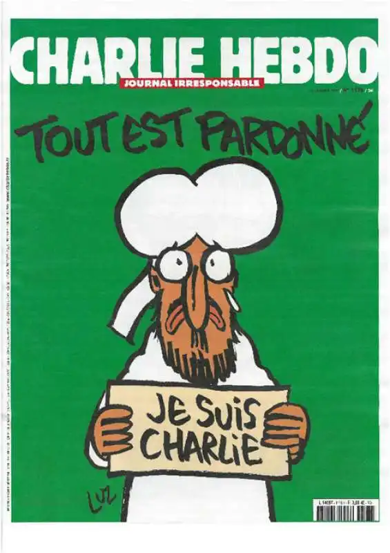 copertina di charlie hebdo con maometto