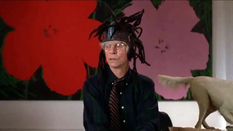 david bowie nei panni di andy warhol in basquiat