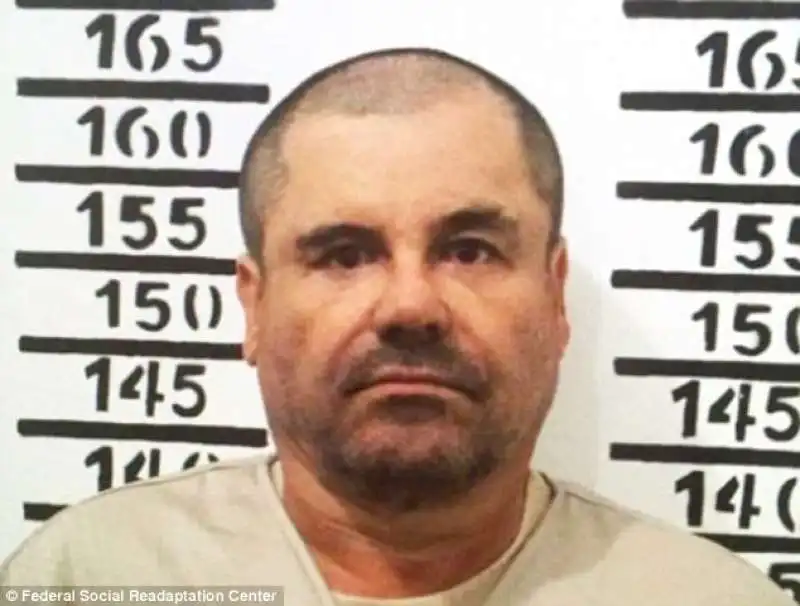 foto segnaletica di el chapo