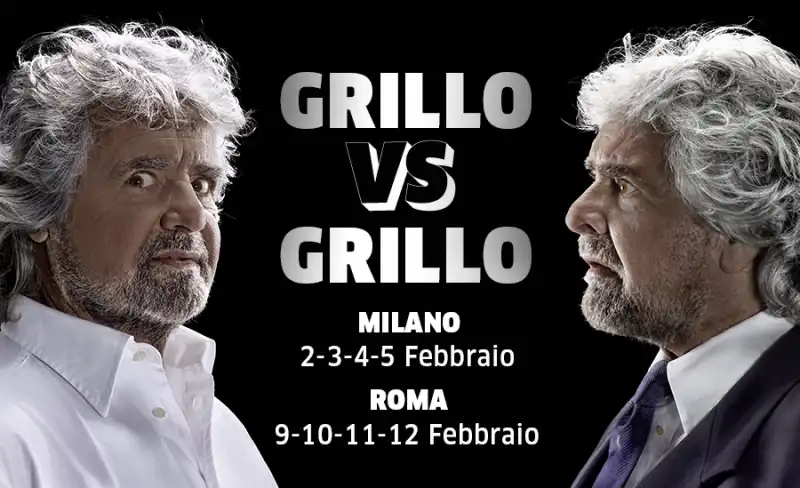 GRILLO CONTRO GRILLO A TEATRO