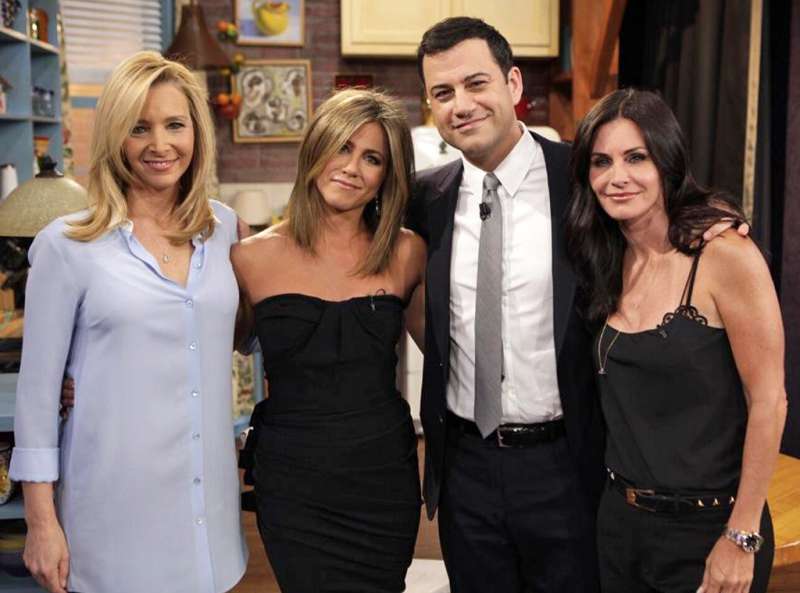 le donne di friends con jimmy kimmel