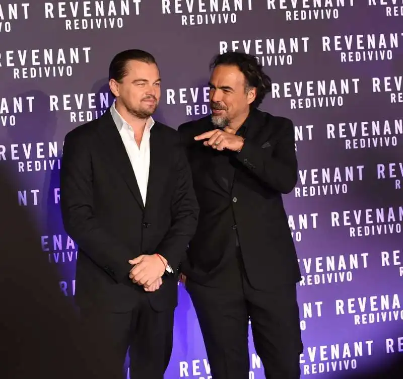 leonardo di caprio con  alejandro gonzales  inarritu 