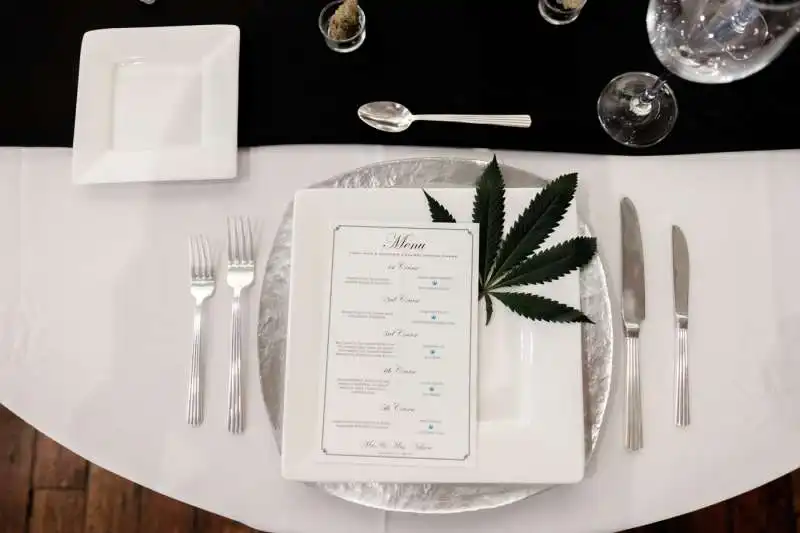 menu nuziali a base di marijuana