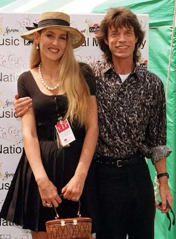 mick jagger e jerry hall 