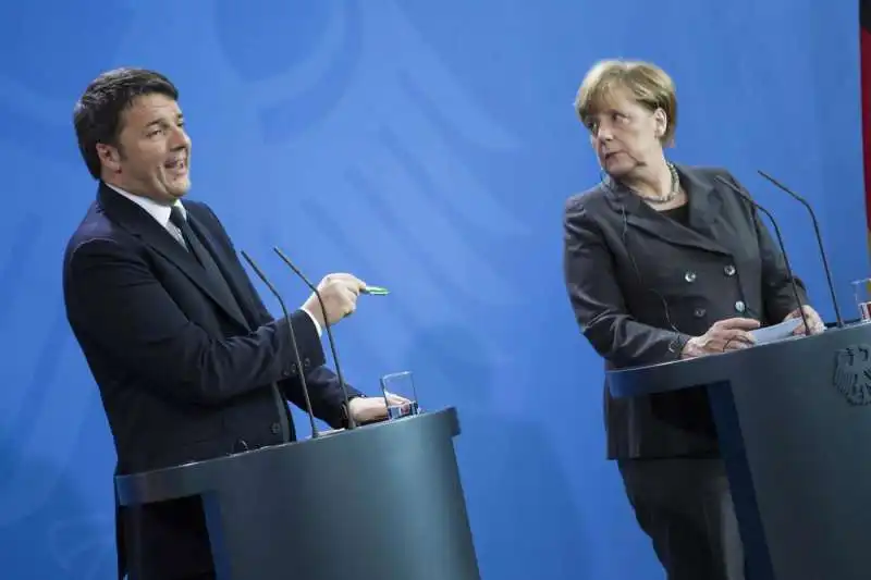 RENZI MERKEL A BERLINO   