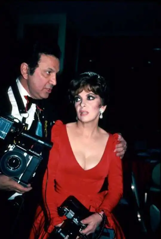 ron galella   con gina lollobrigida  