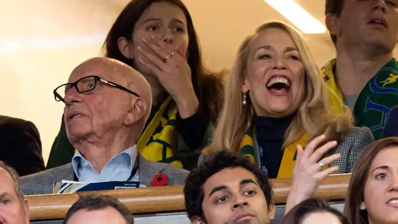 RUPERT MURDOCH E JERRY HALL  