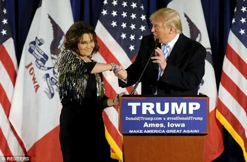 sarah  palin   appoggia donald trump