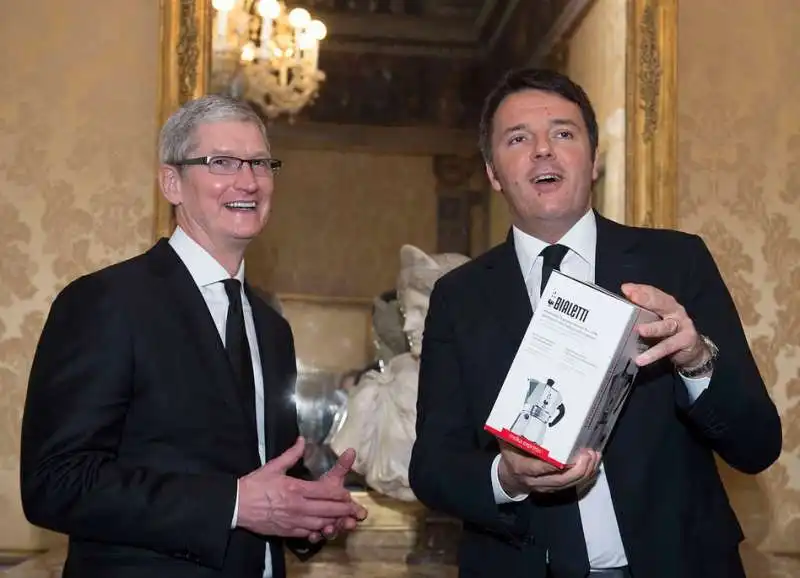 tim cook matteo renzi palazzo chigi 