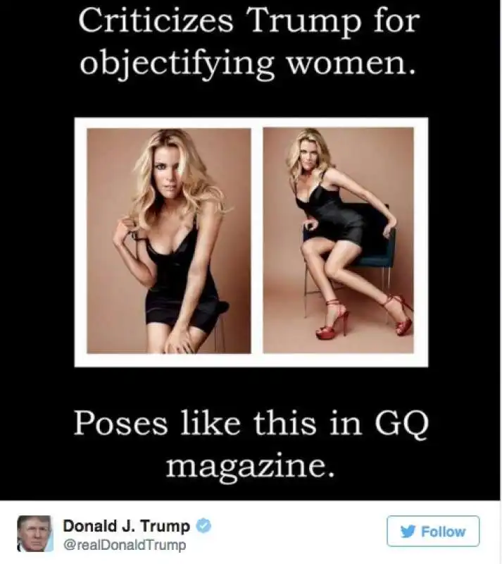 TRUMP TWITTA LE FOTO SEXY DI MEGYN KELLY PER GQ