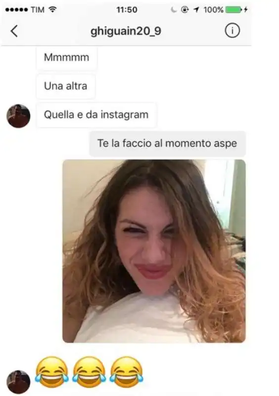 antonella fiordelisi e higuain