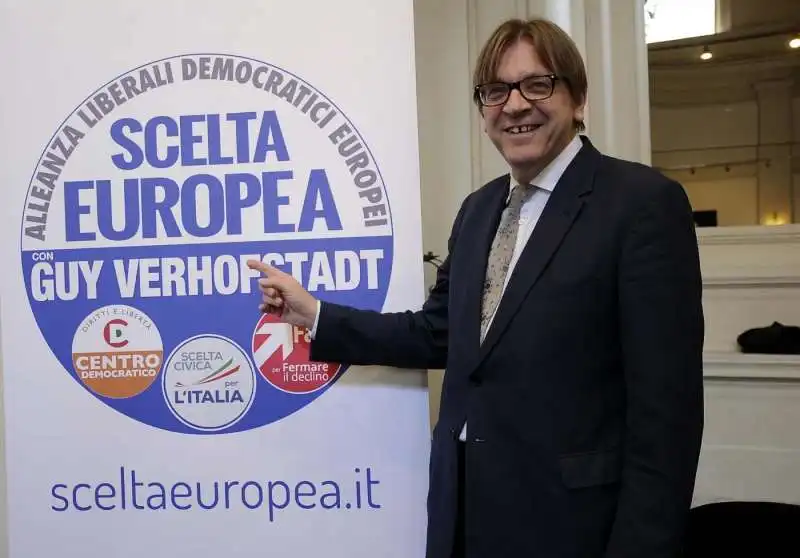 GUY VERHOFSTADT CANDIDATO DI MONTI