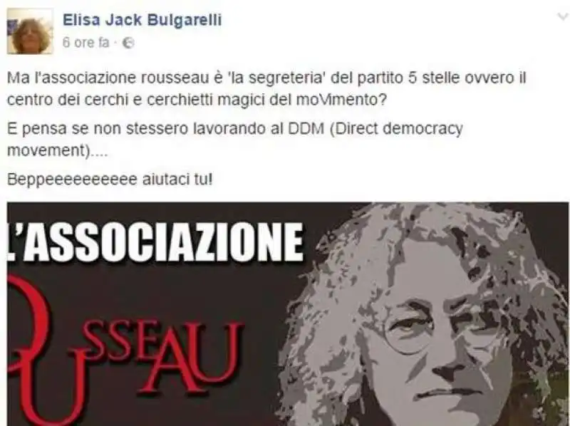 IL POST DI ELISA BULGARELLI CONTRO DAVIDE CASALEGGIO