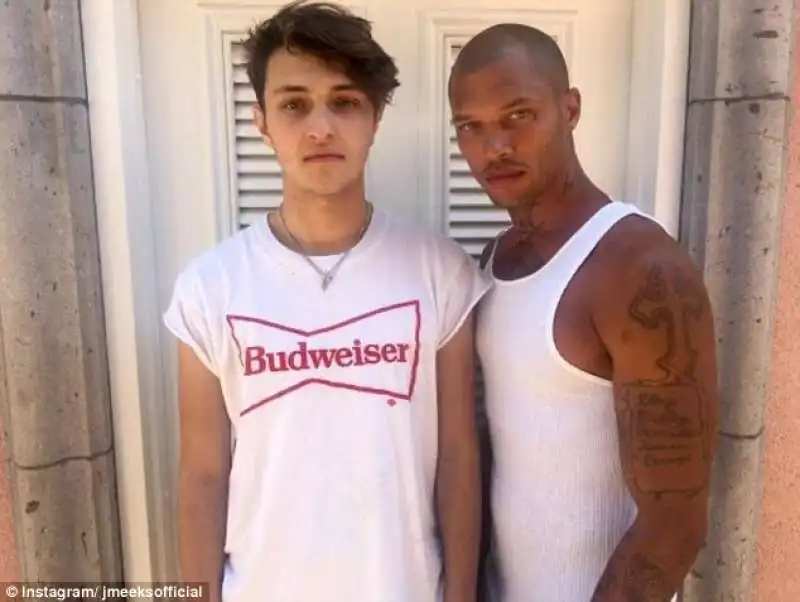 jeremy meeks con anwar hadid fratello di gigi e bella