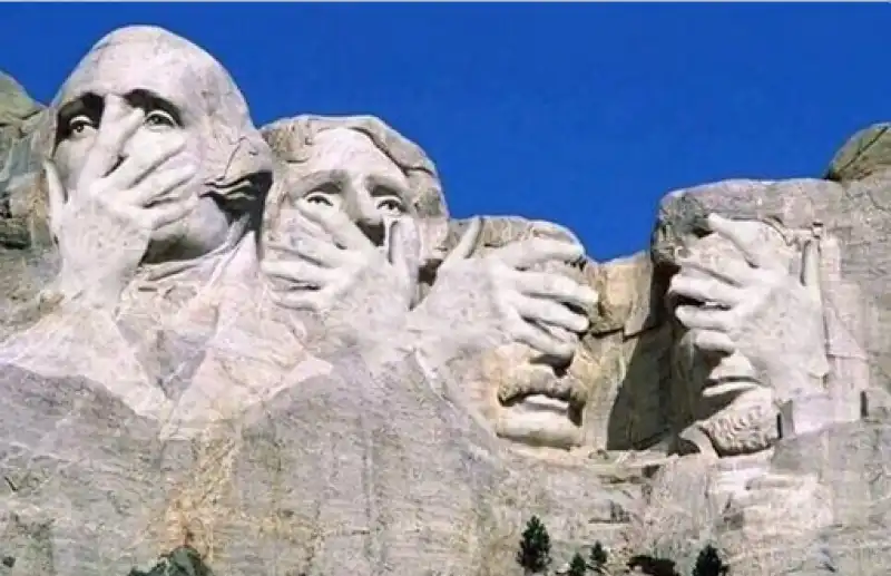  monte rushmore contro trump