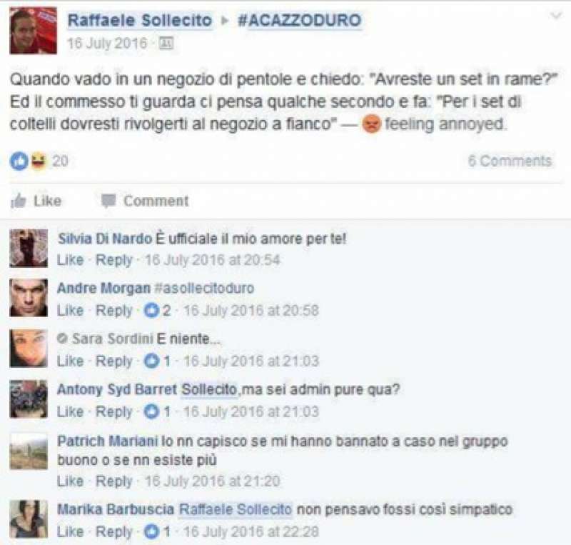 raffaele sollecito su facebook 5