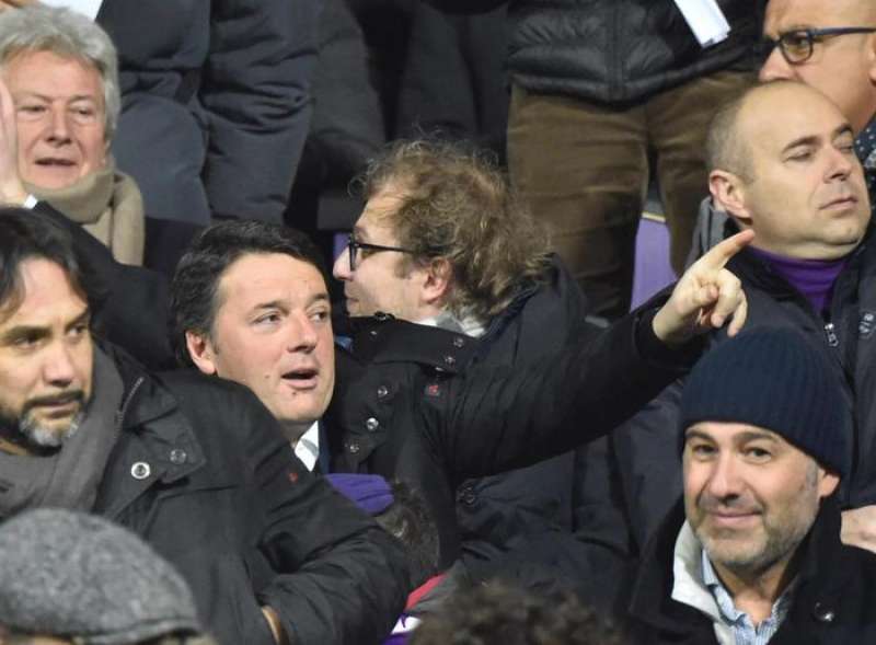 renzi, lotti. fiorentina juve 2 1 16