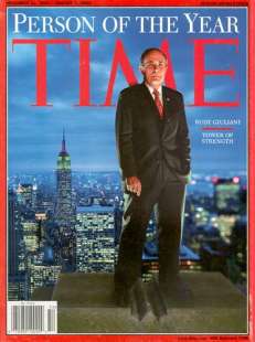 rudy giuliani uomo dell'anno 2001 per time magazine