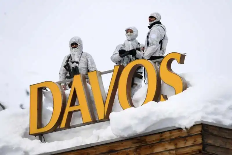 forze di sicurezza a davos