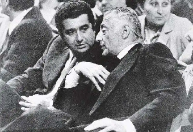 Gianni Agnelli con De Benedetti 