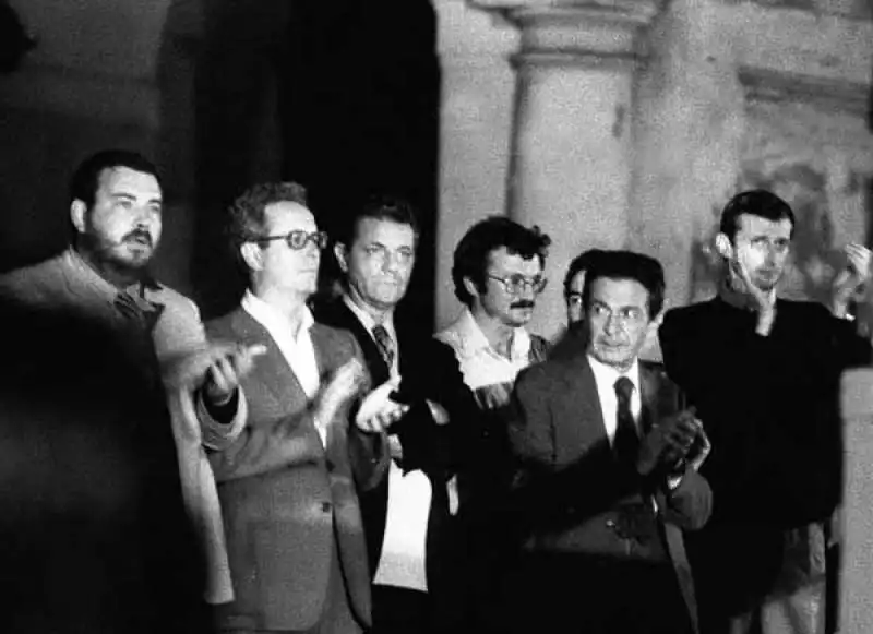 Giuliano Ferrara ai tempi del Pci con Berlinguer e Fassino