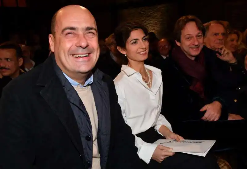 nicola zingaretti  virginia raggi luca bergamo