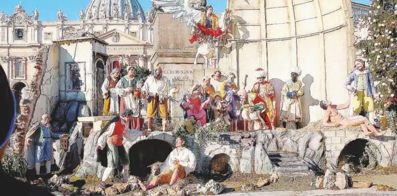 Presepe in piazza San Pietro