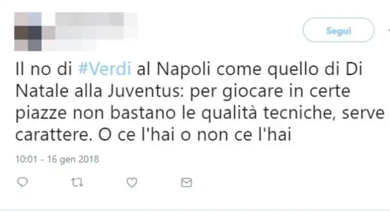 SIMONE VERDI E IL RIFIUTO AL NAPOLI