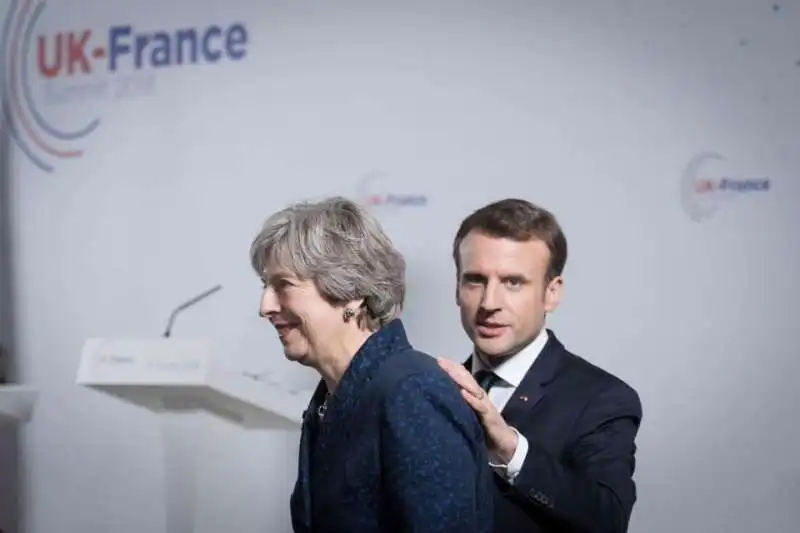 theresa may e macron 3