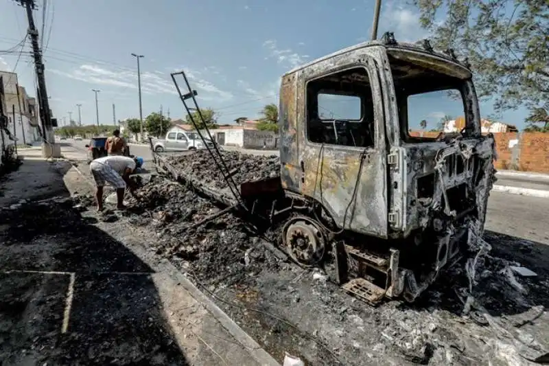 BRASILE - VIOLENZA E VANDALISMO A FORTALEZA    