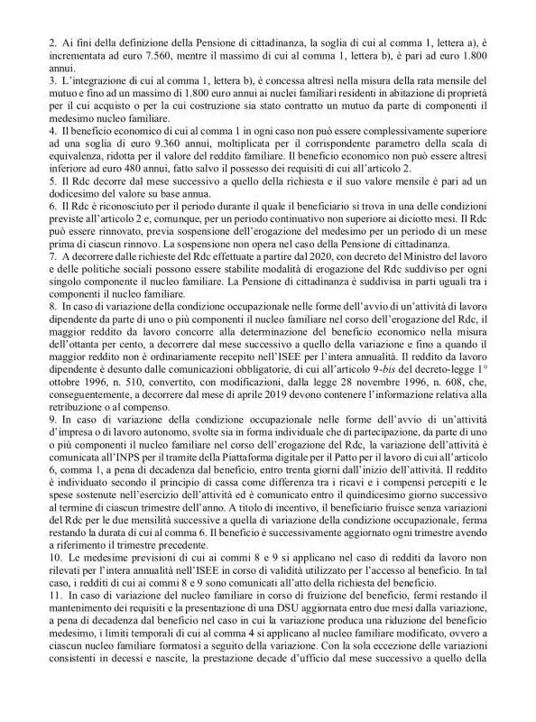 decreto quota 100 e reddito di cittadinanza 5