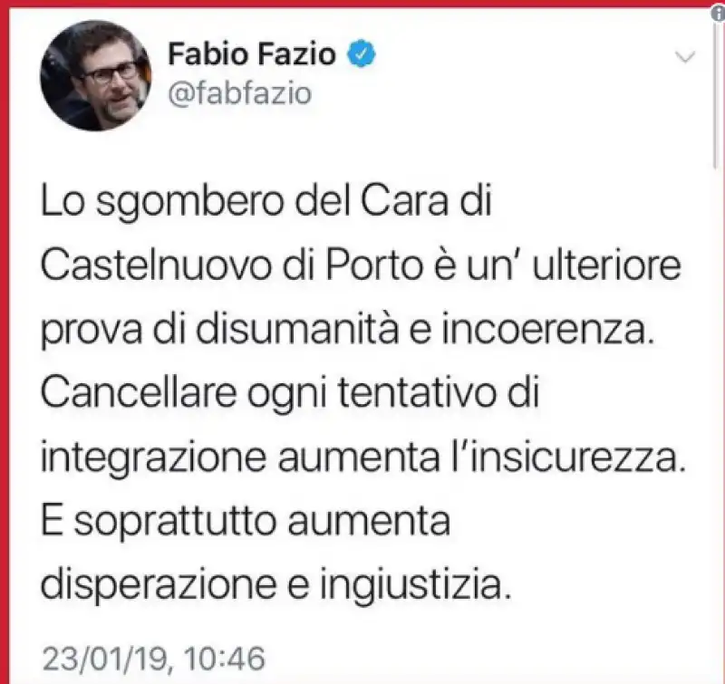 fazio tweet