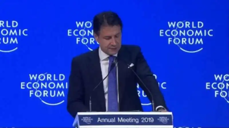 giuseppe conte a davos