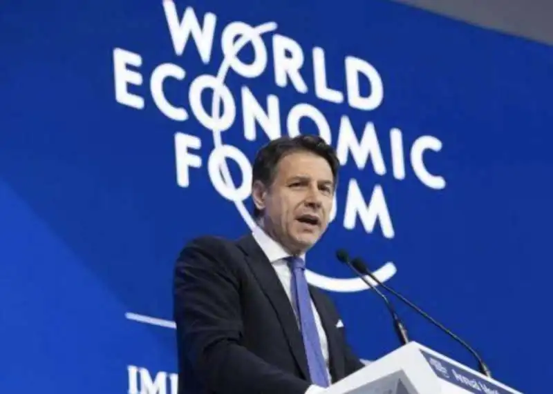 giuseppe conte a davos 2