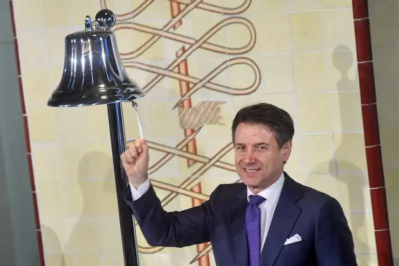 giuseppe conte a piazza affari 16