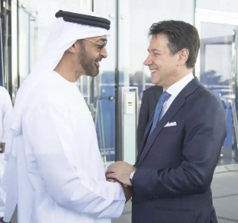 giuseppe conte mohammed bin zayed al nahyan 