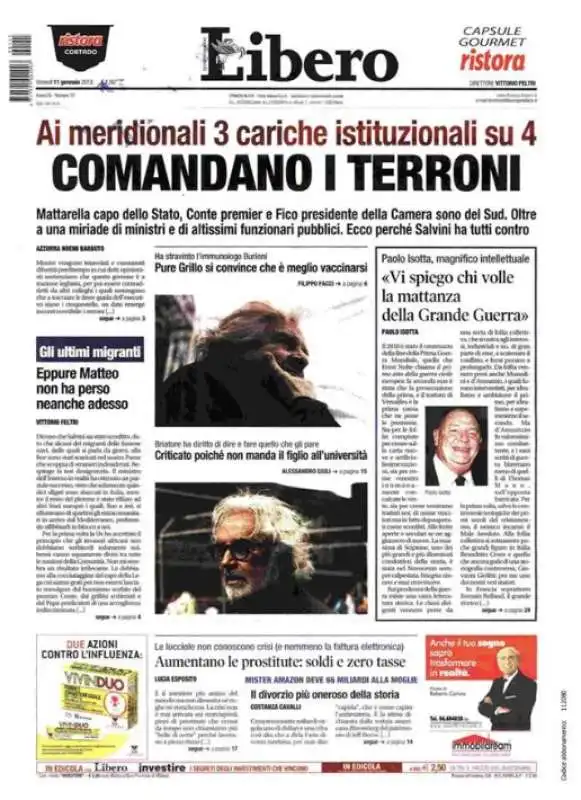 IL TITOLO DI LIBERO - COMANDANO I TERRONI