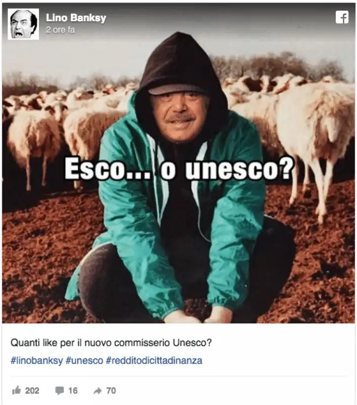 lino banfi all'unesco